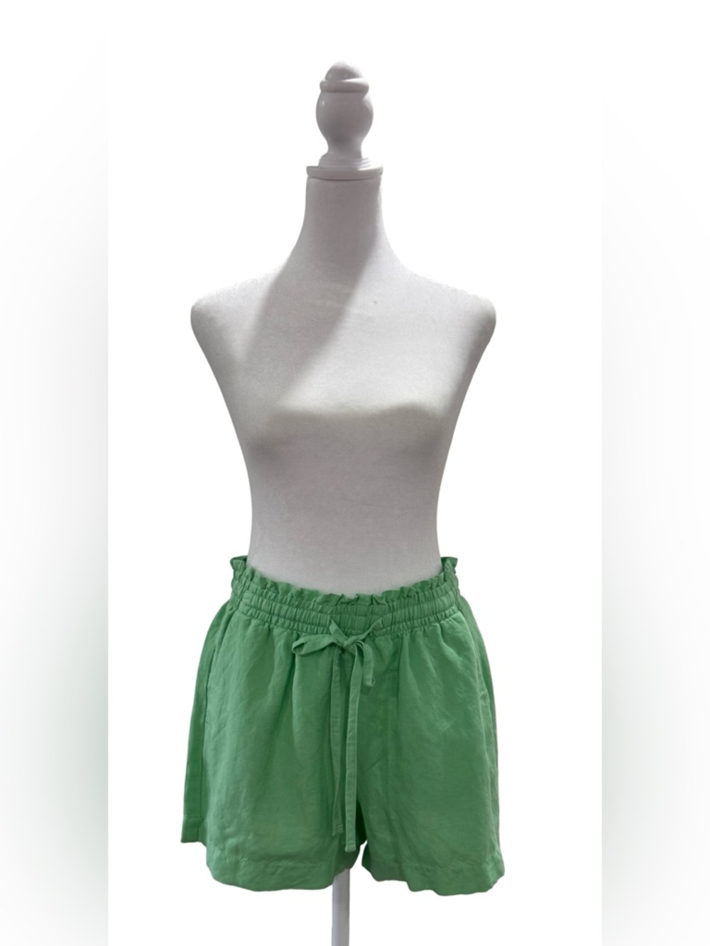 NWT LOFT Green Linen Suit Set - Relaxed Blazer & Drawstring Shorts size S/XS - Picture 4 of 15